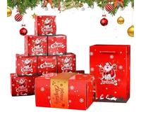 Porte-monnaie de Noël pour espèces - Design Pop et amusant avec distributeur de billets | Boîtes extractibles pliantes pour espèces de Noël | Pour mariage, anniversaire, famille, fête carnaval