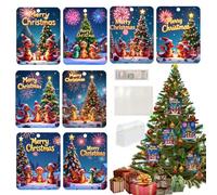 Porte-monnaie de Noël pour espèces,Porte-monnaie de Noël pour espèces - Bonhomme de neige 8 pièces cartes d'argent porte-monnaie,Ornements de Noël en espèces, fournitures de vacances avec enveloppes p