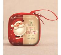 Porte-monnaie de Noël, sac de rangement pour enfants, vacances festives avec fermeture éclair sécurisée pour l'argent et les petits trésors des enfants (carré 3)