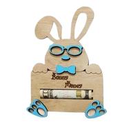 Porte-monnaie de Pâques - Pendentif créatif en argent, lapin de Pâques, porte-billets en bois, nouveau design pour la décoration intérieure de Pâques