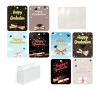 Porte-monnaie de remise de diplôme, décorations de fête de début, 13 x 10 x 2 cm, portefeuille léger et pratique, carte-cadeau pour lycée, collège et université, Qj078, Refer to description, Unisexe