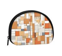 Porte-monnaie de voyage avec fermeture éclair pour cartes d'argent, clés, rouge à lèvres - Moderne du milieu du siècle, noir, taille unique, moderne, Noir , Taille unique, Moderne