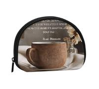 Porte-monnaie de voyage avec fermeture éclair pour monnaie, cartes, clés, rouge à lèvres - Citations inspirantes, noir, taille unique, moderne, Noir , Taille unique, Moderne
