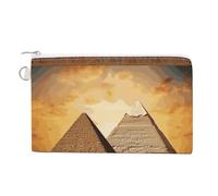 Porte-monnaie de voyage avec fermeture éclair - Style Égypte ancienne - Avec porte-clés - Pour femme et fille - Taille unique