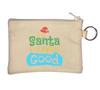 Porte-monnaie « Dear Santa I Have Been Good » Beige