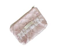 Porte-monnaie décoratif à motif floral miniature lavable en tissu polyester organisateur pour clés, cartes, porte-clés décoratif essentiel au quotidien
