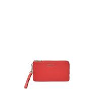 Porte-monnaie double compartiment en cuir femme Mandarina Duck Rouge 10x18,5x2,5 cm