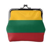Porte-monnaie Drapeau de la Lituanie Porte-monnaie Porte-monnaie Rouge à lèvres Cosmétique Accessoires Organisateur pour un usage quotidien, Noir , Taille unique, Pochette à monnaie