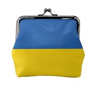 Porte-monnaie drapeau de l'Ukraine pour les festivals et les occasions spéciales, noir, One Size, Art déco