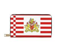 Porte-monnaie drapeau du Sénat de Brême tendance et polyvalent Peut contenir des téléphones portables, des pièces de monnaie, des clés