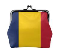 Porte-monnaie drapeau du Tchad, porte-monnaie, rouge à lèvres, accessoires cosmétiques, organisateur pour un usage quotidien, Noir , Taille unique, Pochette à monnaie