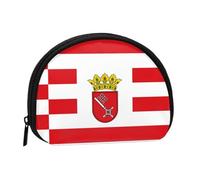 Porte-monnaie drapeau irlandais - Mini porte-monnaie pour pièces de monnaie, clés, rouge à lèvres et essentiels avec fermeture éclair, Bannière Brême, One Size, Tendance