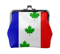 Porte-monnaie Drapeau Saint-Éphrem-de-Beauce - Portefeuille en cuir avec serrure à baiser - Petite pochette