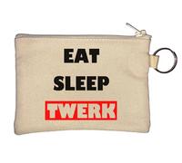 Porte-monnaie Eat Sleep Twerk Shake Your Butt Beige