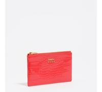 Porte-monnaie effet crocodile corail UN