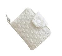 Porte-monnaie élégant en relief polyvalent avec détails en relief pour toutes les occasions, blanc