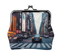 Porte-monnaie élégant et unique avec verrou de baiser imperméable à l'eau Motif New York City