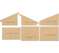 Porte-monnaie en acrylique transparent Motif Dessins au pochoir Set Cuir Artisanat DIY Outils