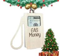 Porte-monnaie en bois pour huile - Porte-monnaie de Noël en bois - Porte-monnaie festif d'anniversaire - Cartes de Noël amusantes pour espèces, et adultes - Billets de loto