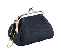 Porte-Monnaie en Cuir - 11 Cm Pochette À Pièces en Cuir | Portefeuille Cuirs De Vachette Gaufré, Petit Portefeuille pour Femmes, Filles, Étudiantes Et Voyageurs - Compact pour Argent Liquide