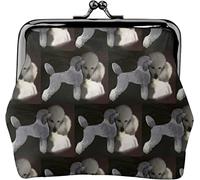 Porte-Monnaie en Cuir à Motif de Chienne Mignonne pour Femme, Petite Pochette à Monnaie avec Fermoir à Fermeture à glissière et Boucle à Fermeture pour Cadeau de Fille