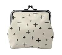 Porte-Monnaie en Cuir Abstrait élé Motif sans Couture pour Femmes, Petite Pochette de Monnaie avec Portefeuille à Boucle de Fermeture à Fermoir Kiss-Lock pour Cadeau de Fille