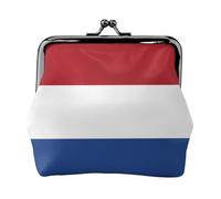 Porte-monnaie en cuir avec fermoir en forme de drapeau des Pays-Bas pour femme