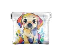Porte-monnaie en cuir avec illustration détaillée du système solaire pour femme, Beauty Labrador Retriever, 1 size, Moderne