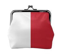 Porte-monnaie en cuir avec motif drapeau de Malte pour femme, petit portefeuille avec serrure à baiser, mini porte-cartes pour clés, rouge à lèvres, joli porte-monnaie pour voyage