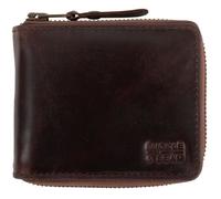 Porte-monnaie en cuir - BUCKLE & SEAM - Grind - Marron - Taille 12 cm