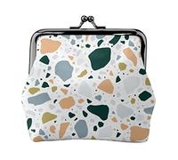 Porte-Monnaie en Cuir coloré Rocks pour Femmes, Petite Pochette à Monnaie avec Fermeture à Fermoir à Fermeture à glissière et Portefeuille à Boucle pour Cadeau de Fille