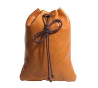 Porte-monnaie en cuir fait à la main Sac unisexe avec cordon de serrage pour ranger pièces de monnaie et petits objets. Porte-monnaie pratique pour une utilisation quotidienne, Taille L