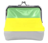 Porte-monnaie en cuir personnalisé avec drapeau de fierté lithromantique, identité sexuelle, pour femmes et filles, Lithromantic Pride Drapeau Identité Sexuelle, Classique