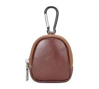 Porte-monnaie en cuir - Petit portefeuille de change - Petit sac à monnaie imperméable pour cartes - Pour femmes et hommes, Café, Consulte la descripción, Voir description