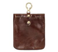 Porte-monnaie en cuir, pochette rétro avec cordon de serrage, 11,2 cm, porte-clés organiseur de pièces avec matériau durable, petit sac à dés, pochette de ceinture avec fermeture sécurisée