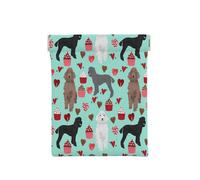 Porte-monnaie en cuir pour femme, caniche, portefeuille fin avec blocage RFID pour homme, mini pochette à fermeture éclair, organiseur de petits articles pour espèces, pièces de monnaie, cartes