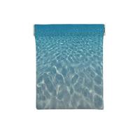 Porte-monnaie en cuir pour femme, eau tranquille, portefeuille fin avec blocage RFID pour homme, mini pochette à fermeture éclair, organiseur de petits articles pour espèces, pièces de monnaie, cartes