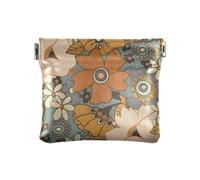 Porte-monnaie en cuir pour femme - Étanche - Style fleurs vives - Style années 70, Style fleurs lumineuses années 70, 1 Size, Accessoire de voyage