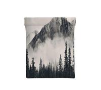 Porte-monnaie en cuir pour femme, falaise de montagne canadienne, portefeuille fin avec blocage RFID pour homme, mini pochette zippée, organiseur de petits articles pour espèces, pièces de monnaie