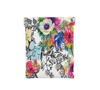 Porte-monnaie en cuir pour femme, jardin aux couleurs vives, portefeuille fin avec blocage RFID pour homme, mini pochette zippée, organiseur de petits articles pour espèces, pièces de monnaie, cartes