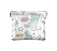 Porte-monnaie en cuir pour femme - Mini portefeuille unique pour filles et femmes - Motif crocodile mignon - Multicolore - Taille unique - Moderne/ajusté, multicolore, Taille unique, Moderne/ajusté