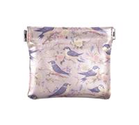 Porte-monnaie en cuir pour femme Motif hirondelle Violet