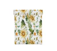 Porte-monnaie en cuir pour femme, motif tournesol, porte-monnaie fin avec blocage RFID pour homme, mini pochette à fermeture éclair, organiseur de petits articles pour espèces, pièces de monnaie