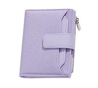 Porte-monnaie en cuir pour femme, petit portefeuille pour femme, étui pour cartes pour femmes, porte-monnaie tendance pour femmes voyageant en plein air, lilas, Voir description, Voir description
