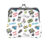 Porte-monnaie en cuir pour femme, porte-monnaie à loquet, porte-monnaie, porte-clés, fermeture à loquet, pochette, petite boucle, sac à main, imprimé Jour des morts, crânes en sucre colorés sans coutu