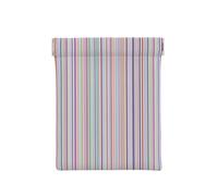 Porte-monnaie en cuir pour femme, rayures colorées, portefeuille fin avec blocage RFID pour homme, mini pochette zippée, organiseur de petits articles pour espèces, pièces de monnaie, cartes