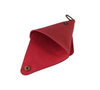 Porte-monnaie en cuir PU, porte-monnaie triangulaire, sac de rangement pour petits articles, sac de rangement pour cartes, mini portefeuille, pochettes portatives pour pièces de monnaie, rouge vin