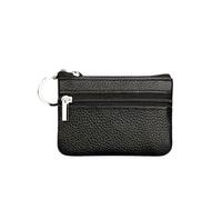 Porte-monnaie en cuir synthétique pour homme, petit porte-monnaie, porte-monnaie, porte-clés, mini pochette fonctionnelle à fermeture éclair, 1, Taille unique