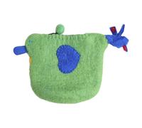 Porte-monnaie en feutre de laine - Porte-monnaie orange - Sac à monnaie en forme de poire orange - Petit portefeuille en feutre de laine animal, Sac Peahen, Refer to description, Unisexe