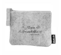 Porte Monnaie en Feutrine Motif Atsem Formidable Personnalisable
